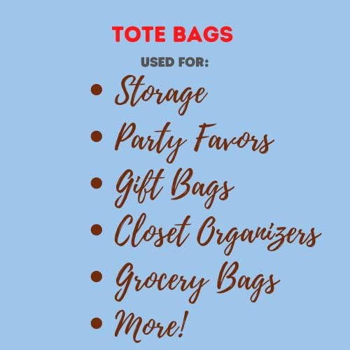 Ja'cor Grandes sacolas, bolsa de supermercado reutilizável não tecida, 15,8 polegadas- para meninos, homens, adultos