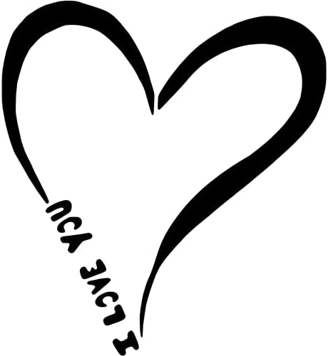 Azeeda grande A2 'I Love You Heart' estêncil/modelo