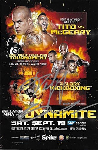 O Fedor Emelianenko anuncia MMA Return On Bellator Dynamite Flyer PSA/DNA - Poster de evento UFC autografado