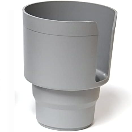 Cup Keeper Plus Cupo do porta-copo O adaptador se expande para conter recipientes maiores de bebidas de até 3,7 de diâmetro, se encaixa no frasco hidrelétrico de 32 oz, Yeti, Nalgene Water Garrafs- Grey