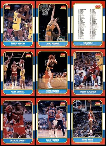 1986-87 Fleer Basketball Completo - w/o #57 nm+