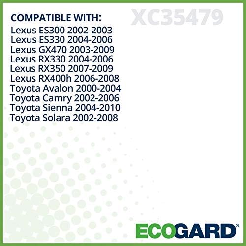 ECOGARD XC35479 O filtro de ar da cabine premium se encaixa em Toyota Camry 2002-2006, Sienna 2004-2010, Avalon 2000-2004, Solara