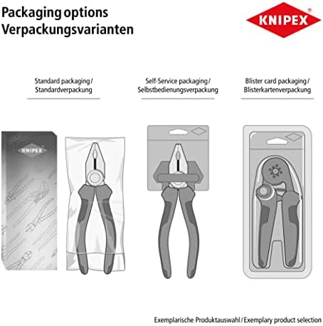 Knipex 03 06 200 sb utensílios de combinação 7,87 com alças isoladas na embalagem da bolha