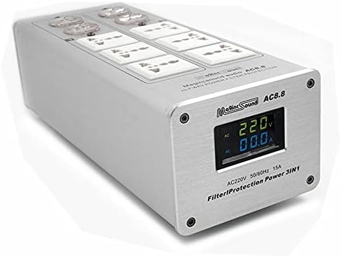 AC8.8 3000W 15A Filtro de energia de áudio CA Soque