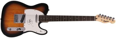Joe Satriani assinou autógrafo em tamanho grande Fender Telecaster Guitar Guitar w/ Beckett Bas Autenticação - Não desta Terra, Surfin com o Alien, voando em um sonho azul, o extremista, máquina do tempo, Crystal Planet, motores da criação, música bonita e estranha, galinheiro