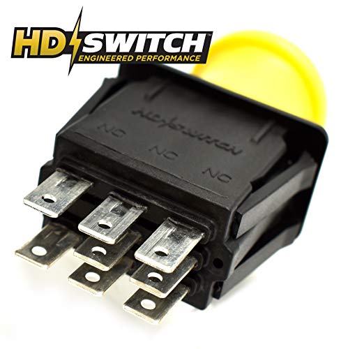 Switch HD - Upgrade de 10 amp - A interruptor PTO da embreagem da lâmina substitui John Deere AM131966 L120 L130 - D140 D150 D155 D160 D170 - LA130 LA140 LA145 LA150 LA155 LA165 LA175