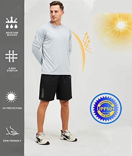 Camisas de manga comprida mas mensagens UPF 50+ UV Proteção solar camisa externa seca rápida para pescar caminhadas de corrida