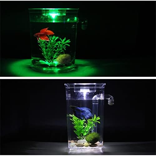 UXZDX Auto -limpeza Plástico Tanque de peixes Aquário de aquário Betta Betta Fishbowl para Office Home Decoration combinação
