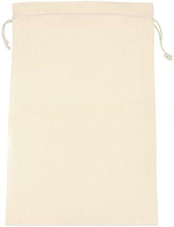 Sacos de algodão CleverDelights - 8 x 12 - 50 pacote - Premium 5oz Muslin Drawstring Bag