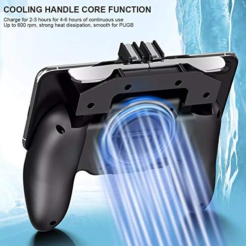Totou Gaming Grip portátil Durável Atualizado 4 em 1 jogo Controlador móvel com joystick de jogo de ventilador de refrigeração por