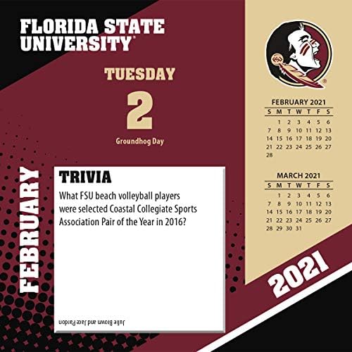 Turner Sports Florida State Seminoles 2021 Box Calendar