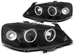 Faróis VR-1480 Luzes frontais Lâmpadas de carro faróis de farol de faróis Driver e passageiro Completo Conjunto de anjo Eyes