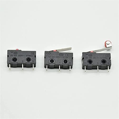 Interruptor de limite de gibolea 5pcs mini micro -limite interruptor sem nc 3 pinos terminais de pcb spdt 5a 125v 250v
