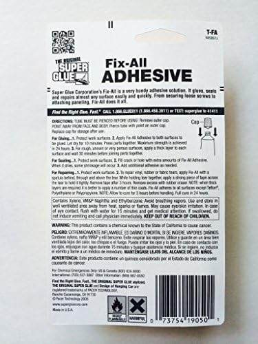 Super Glue Fix -All adesivo - 2 tubos - 18,4 ml cada