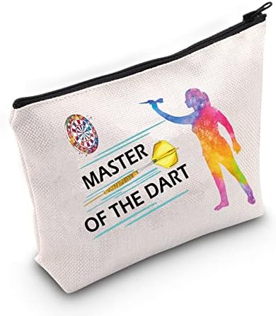 Tsotmo dart presente jogo jogo zíper bolsa presente mestre da bolsa de cosméticos para darter dart jogadores presentes