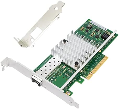Card de rede 10 GB Sfp+ porta PCI Express x8 Ethernet Adaptador de servidor convergente Intel x520-DA1 82599en Suporte ao chip Windows