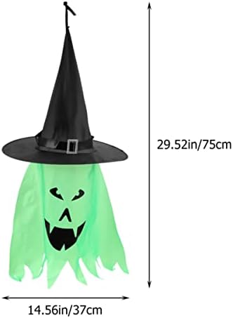 Toyvian 10 PCs Halloween Decorações de Halloween Ornamento pendurado chapéu de bruxa Hats de bruxa decorativa pendurando