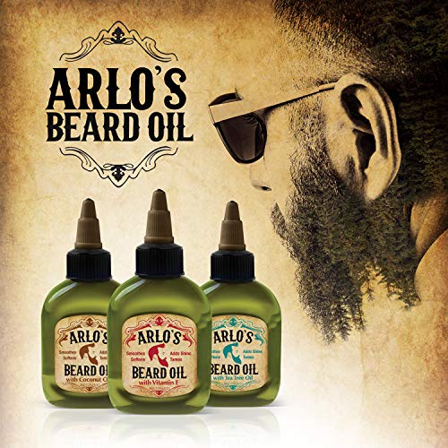 Óleo de barba original de Arlo com vitamina E 2,5 oz.