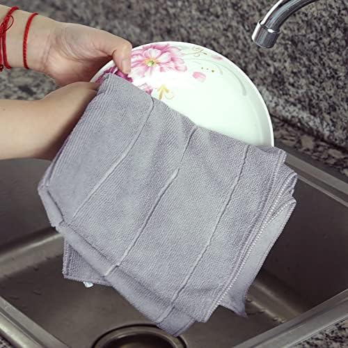 Pano de prato de microfibra macia de zgjhff 8pc/pacote super absorvente toalha de cozinha cotonete livre pano de limpeza grátis
