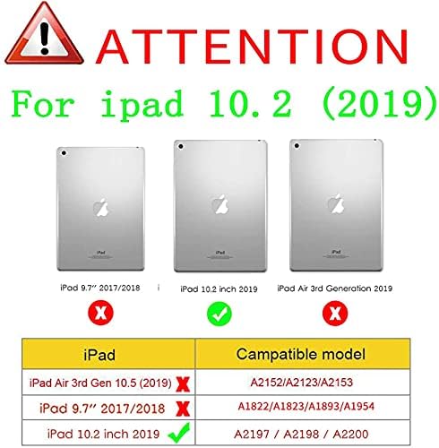 iPad 10.2 Caso 2021 iPad 9th Generation/2010 iPad 8th Gen Case, Soft TPU Back Smart Stand Stand Protetive Tablet Caso para iPad 10,2 polegadas, bandeira americana americana