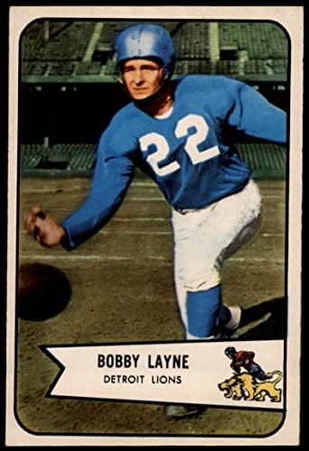 1954 Bowman # 53 Bobby Layne Detroit Lions Ex/Mt Lions Texas