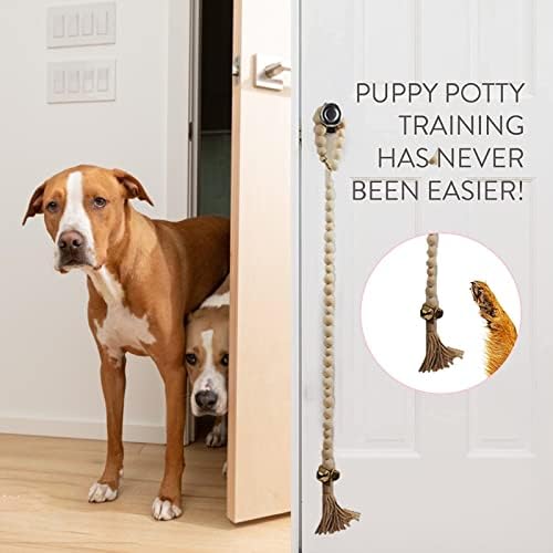 Jenpecech Dog Doorbell corda Porta de campainha Treinamento de campainha- ​​Para porta deslizante
