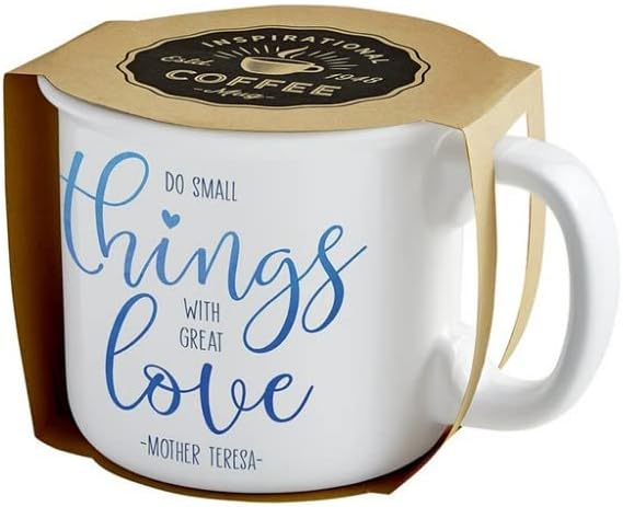 Faça pequenas coisas com ótima caneca de café Mother Teresa com banda de presente 13 onça de grita inspirada caneca de café…