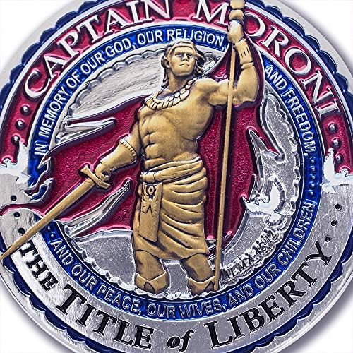 Capitão de moeda de armadura Moroni LDS Medalhão Colecionável