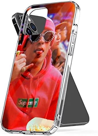 Capa de telefone Compatível com iPhone Samsung Galaxy Bad 13 Bunny 8 Match x 7 XR 11 12 Pro Max SE 2020 14 Acessórios de arranhões transparentes à prova d'água