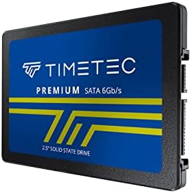 Timetec 256 GB SSD 3D NAND QLC SATA III 6GB/S 2,5 polegadas 7mm Velocidade de leitura até 530 mb/s cache de cache