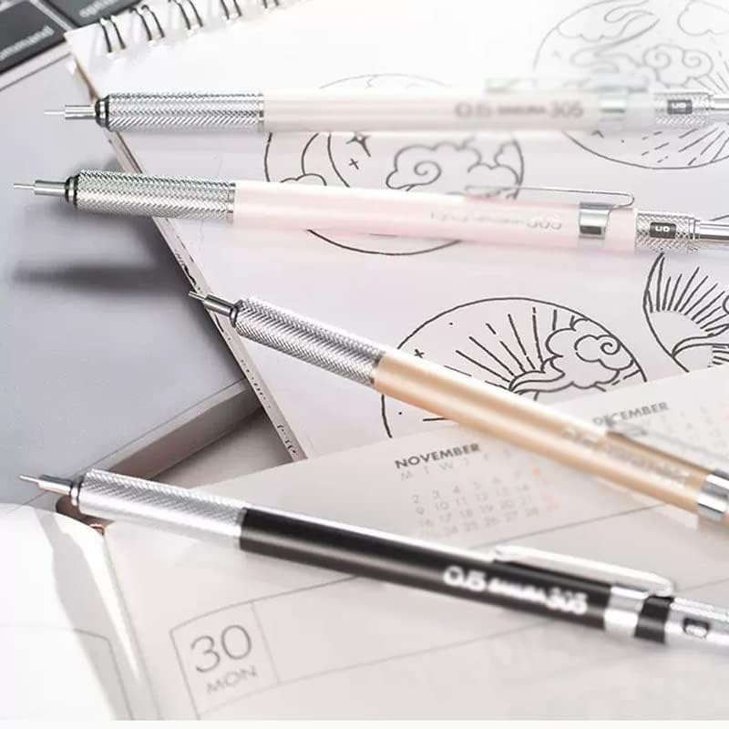 Lápis automáticos WXBDD 0,3/0,5/0,7/0,9mm Lápis móveis canetas de escrita cômica de quadrinhos de artigos de papelaria manual
