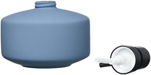 Dispensador de sabão líquido de Wenko Badi 0,32 L, cerâmica, azul/preto, 1