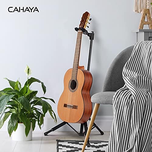 Cahaya Guitar Stand Universal com suporte de pescoço dobrável Tripé Floor Iron Stand para Bass clássico elétrico acústico