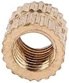 X-dree m5 x 8mm x 6,8 mm Cilindro de bronze inserção de rosca de bronze porca de 200pcs (m5 x 8 mm x 6,8 mm cilindro de latón