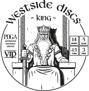 Westside Discs Origio Burst King Disc Golf Driver | Distância máxima Frisbee Golf Driver | Distância fácil para iniciantes