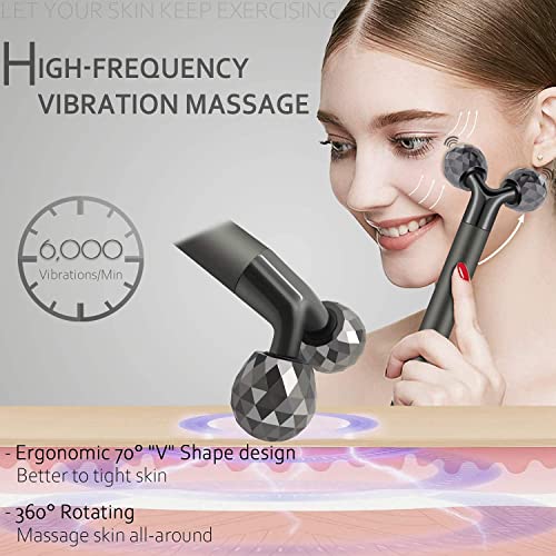 Massageador de rolos de rosto 3D Heyfyv com barra de massagem facial t Shape