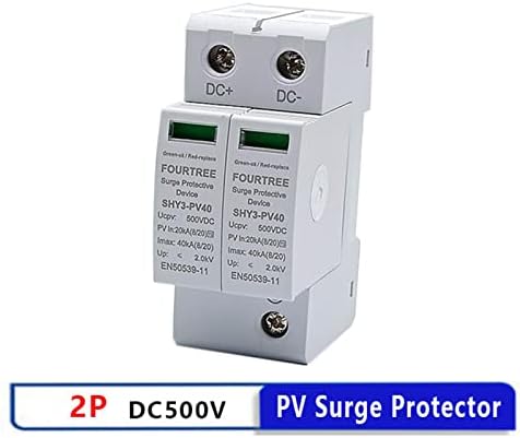 Lyvi PV Protector 2P 500VDC Dispositivo SPD Sistema de energia solar Sistema solar Sistema de energia Combine