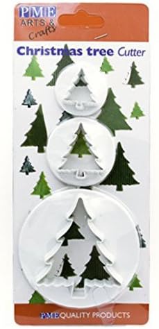 PME Cutter de árvore de Natal, tamanhos pequenos, médios e grandes, conjunto de 3