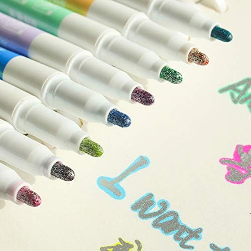 Manger de banheiro pintando marcador de metal color pen4ml de cor de água à base de água dupla linhas de caneta de caneta