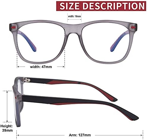 Madison Avenue Blue Light Bocking Glasses for Kids Flexível TR90 Frame Anti-Blue Ray Anti Eyestrain UV GLARE Computador