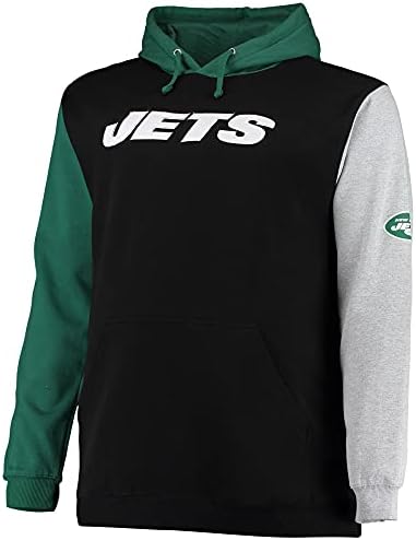 Perfil Green/Black New York Jets Big & Alto Capuz de Pullover