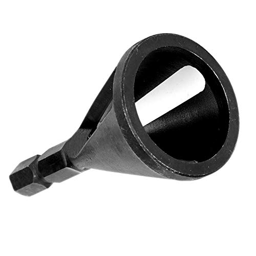 Ftvogue Black Aço inoxidável Debando a ferramenta de chanfro externa Remova a ferramenta de reparo de rebarbas para várias brocas elétricas de chuck, faca chanfrada