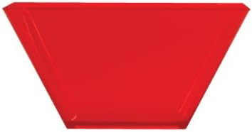 Tigelas de plástico quadradas de conversão criativa, tamanho único, vermelho
