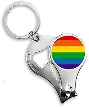 Arco -íris lésbica gay bissexuals lgbt unhas anel de chave de chave de chave de corrente abridor de garrafa de garrafa de garrafa