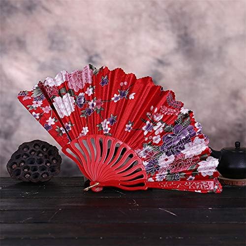 icodod vintage estilo chinês Fã de fã de festas de casamento fã de renda de renda de seda manutenção de ventilador artesanato