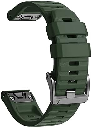 Ghfhsg 22 26mm Watchband Silicone Wrist Strap Oficial para Garmin Fenix ​​5 5x 5Splus 3 hr 6x 6 Pro Watch Redunda Fácil FIL