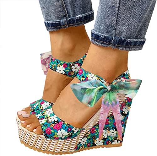 Sandálias Aihou Mulheres Mulheres Crescedas Sapatos Ventedotos de Verão Respirável Moda Confortável Moda Bohemiana Sandálias