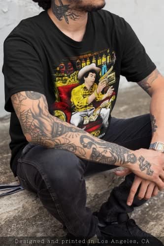 Camisa de camisa el rey del corroido camiseta mexicana de luxo