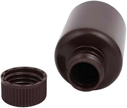 X-Dree 46mm Diâmetro 95mm Altura 100ml Bottle redonda de plástico marrom marrom (46 mm de diámetro 95 mm de altura 100 ml de plástico en forma redonda botella marrón