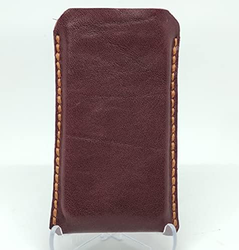 Caixa de bolsa de coldre de couro coldsterical para LG K8, capa de telefone de couro genuíno artesanal, capa de bolsa de couro personalizada, coldre de couro macio vertical, estojo de ajuste confortável marrom